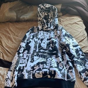 Brand new, Jordan all over print hoodie. Great condition and has not been worn.